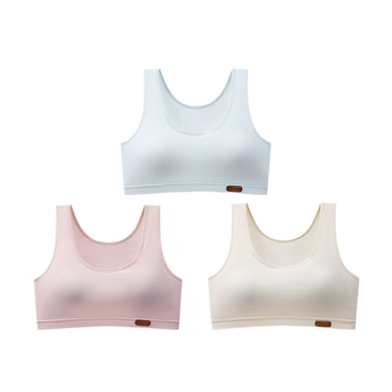 Girls' Growth Underwear Girls' Bra Breathable Student Small Vest Girls' Underwear Stage Two Sports Bra Item Picture