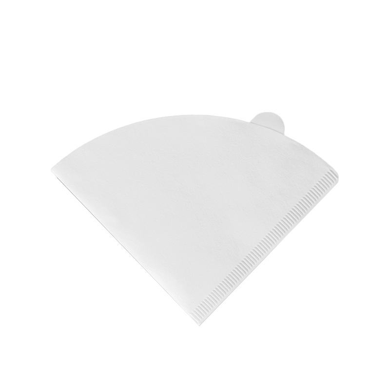 Japanese Imported White Hand-Brewed Coffee Filter Paper, No-Wash V60 Conical Fan-Shaped Filter Paper For 1-4 People, Drip Coffee Item Picture