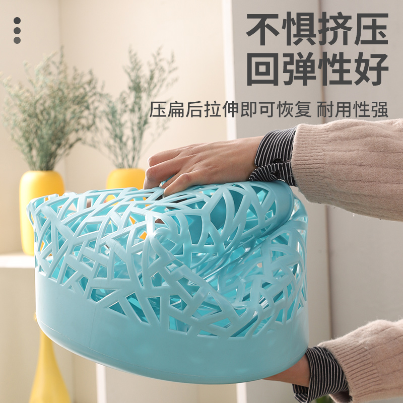 折叠衣篮/布艺收纳框/衣篮/肥皂盒/带滚轮的脏衣篓细节图