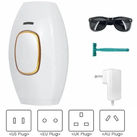 外贸爆款881家用电器男女通用脱毛仪器881面包脱毛仪工厂批发白底实物图