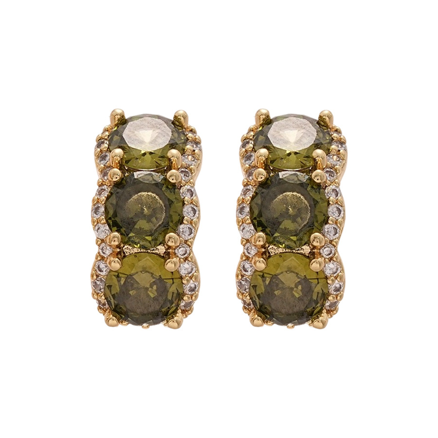 饰品/耳饰/珍珠耳环/耳环/烧焊锆石耳环白底实物图