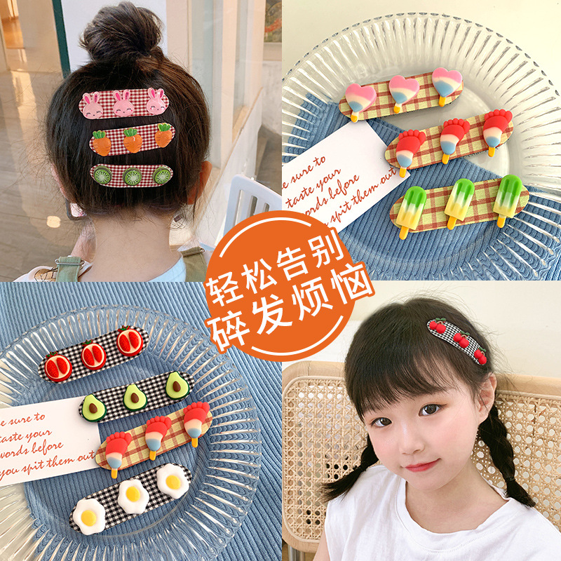魔术贴发带碎发梳儿童抖音刘海固定发箍女童粘发帖头饰宝宝头发夹