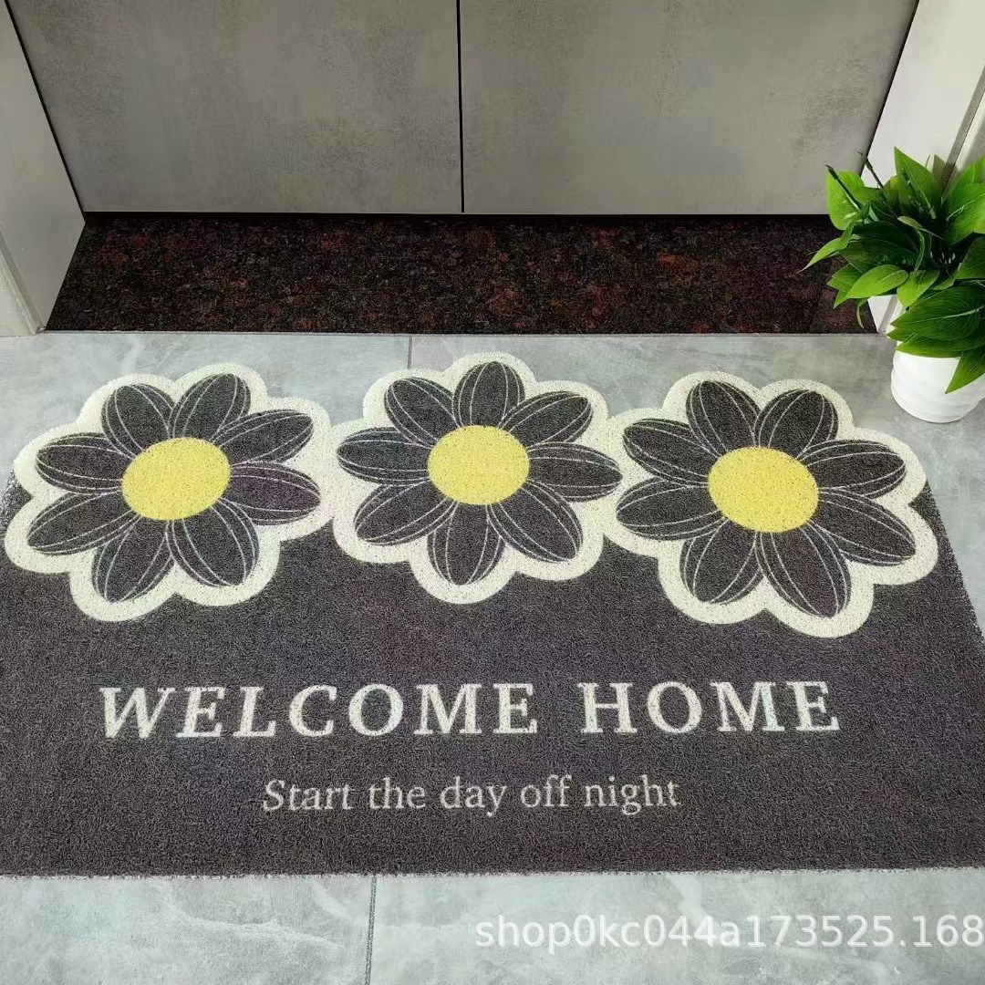 Wholesale of anti-slip bathroom MATS, water-absorbing PVC printed bathroom, bathroom and kitchen quick-drying bathroom floor MATS and carpets for foreign trade details Picture