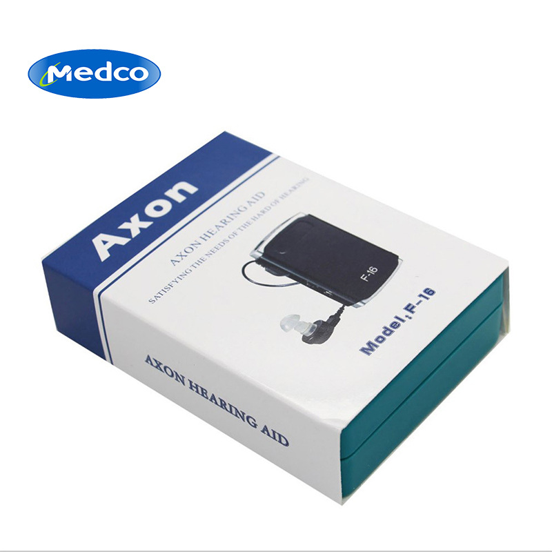 Cross-border exclusive F-16 hearing aid, English packaging, battery-powered hearing aid box, elderly back-of-ear sound amplifier