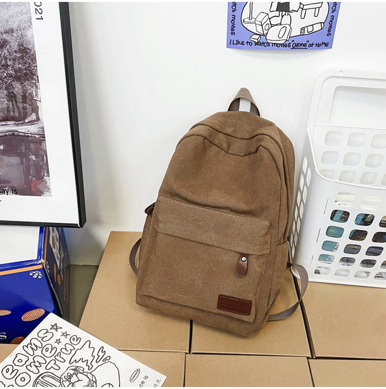 休闲出门帆布背包大容量新款男书包户外旅行牛津布男女双肩包旅行详情24