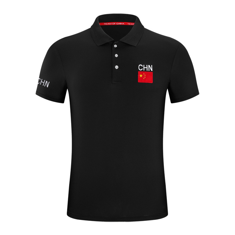 The Chinese team's national uniform short-sleeved sports polo shirts, running training T-shirts, swimming coach training uniforms, and team half-sleeved shirts Application Scenario
