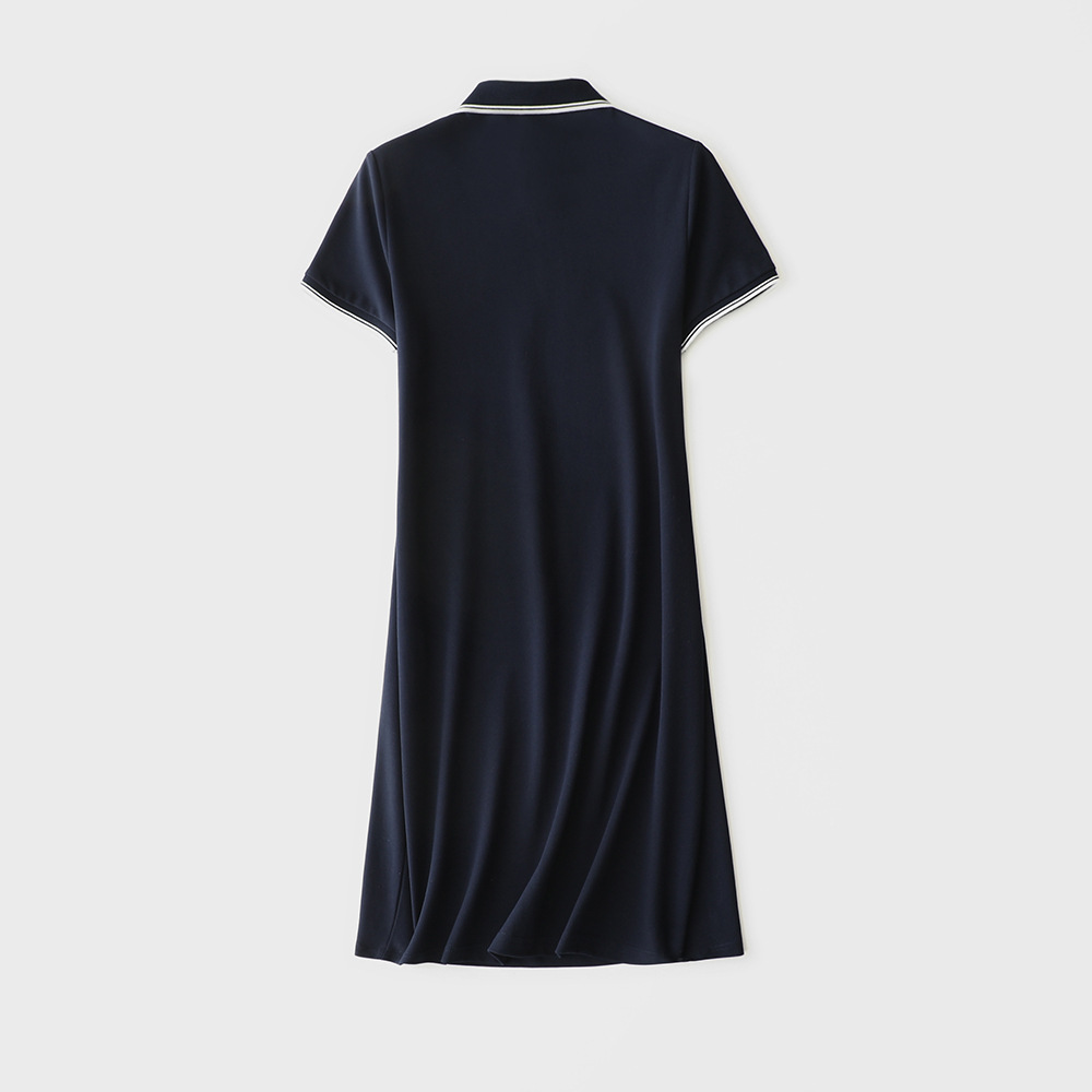 Joven enérgico minimalista viento alto slim corazón bordado cuentas tierra algodón Polo deportivo vestido mujer verano al por mayor Application Scenario