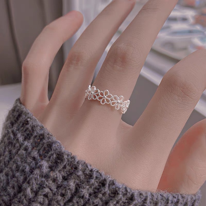 戒指/微镶锆石戒指/戒指开口/锆石戒指/钛钢玫瑰金耳钉细节图