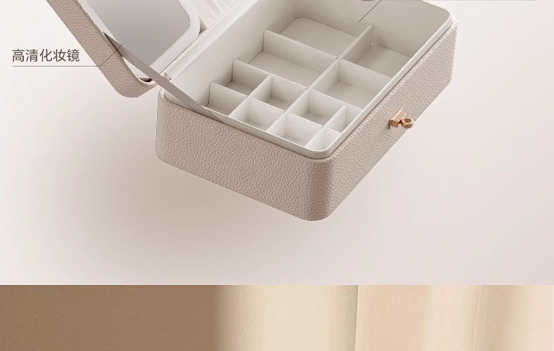 Caja de joyas multicapa de gran capacidad orejeras pendientes anillos pendientes collares de alto grado antioxidante accesorios de mano caja de almacenamiento pic 11