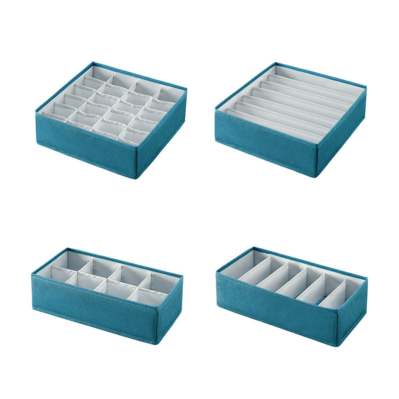 Fabric Underwear Storage Box Drawer Bra Underwear Organizer Box Wash Folding Underwear Socks Compartments Organizer Bag Item Picture