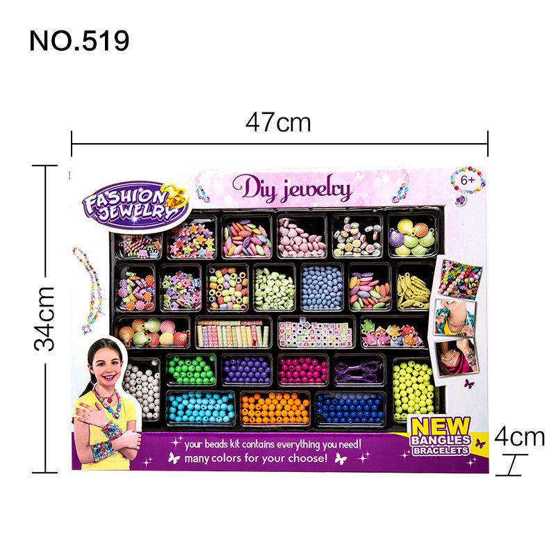 Cross-border new product toys, children's educational beading, DIY handcrafted beading, girls' toys wholesale, export exclusively for foreign trade Application Scenario