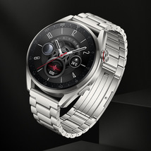 厂家直销适用华为苹果小米智能手表带纯钛三株直身超轻表带22mm