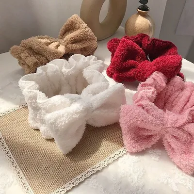 Korean steam hair bowknot wide edge hairband female sweet face makeup headband headband headband wholesale thumbnail
