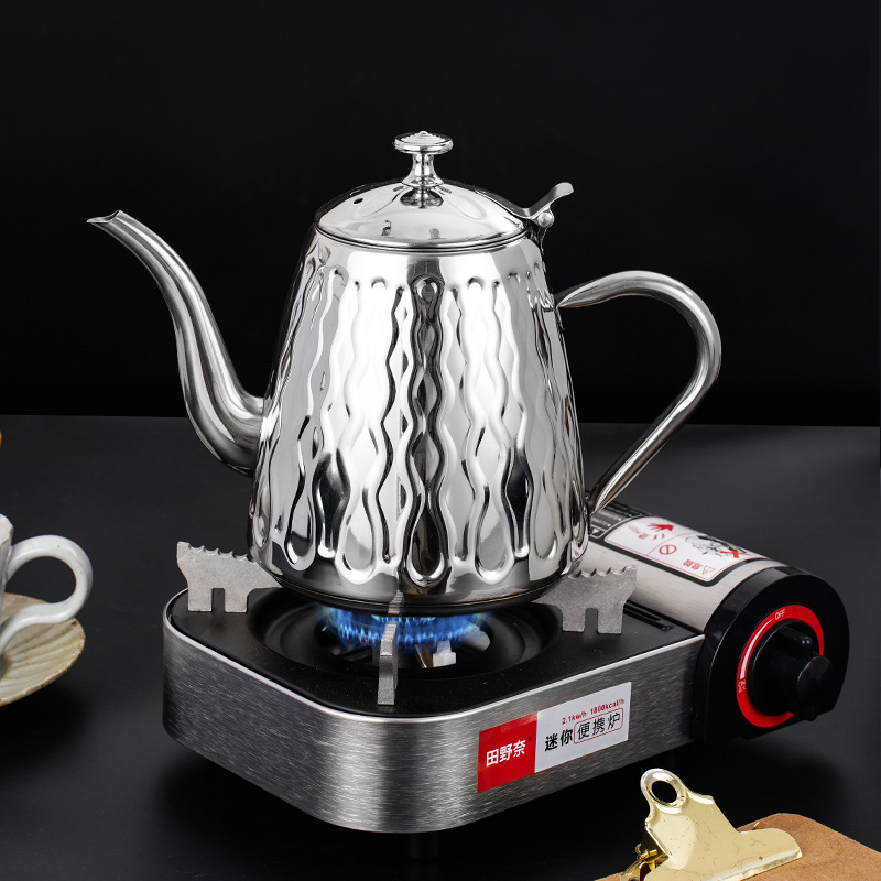 New Kettle Stainless Steel Teapot With Filter Home Hotel Outdoor Camping Induction Cooker Gas Stove Available Specification drawing