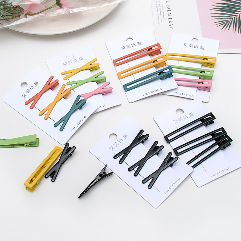 Korean Sweet Wind Bangs With Duck Beak Clip Student Girl Bangs With Broken Hair Clip Simple Temperament Mori Department Female Hair Accessories