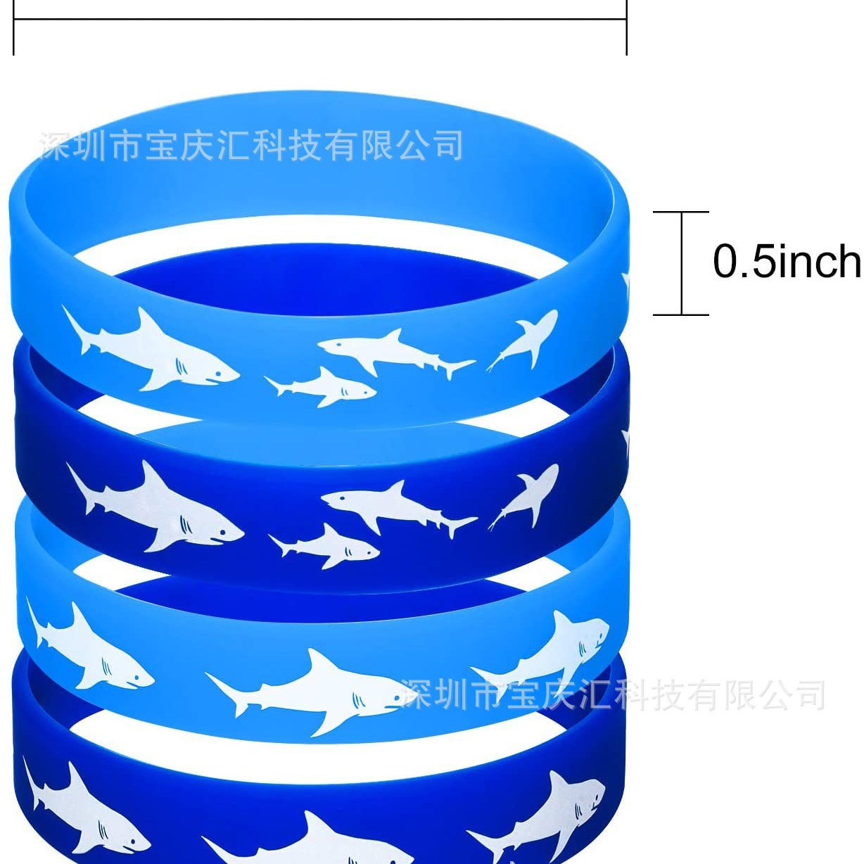 28度冰项圈/硅胶手腕带/跑步发光手环/国旗手环/反光弹力手腕带产品图