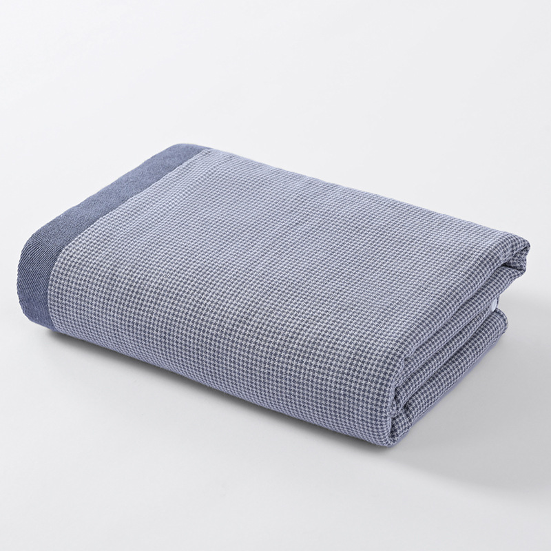 Pure Cotton Gauze Bath Towel All Cotton Adult Soft Hair Thickening Water Absorption Bath With Large Bath Towel Female Shawl Wholesale Specification drawing