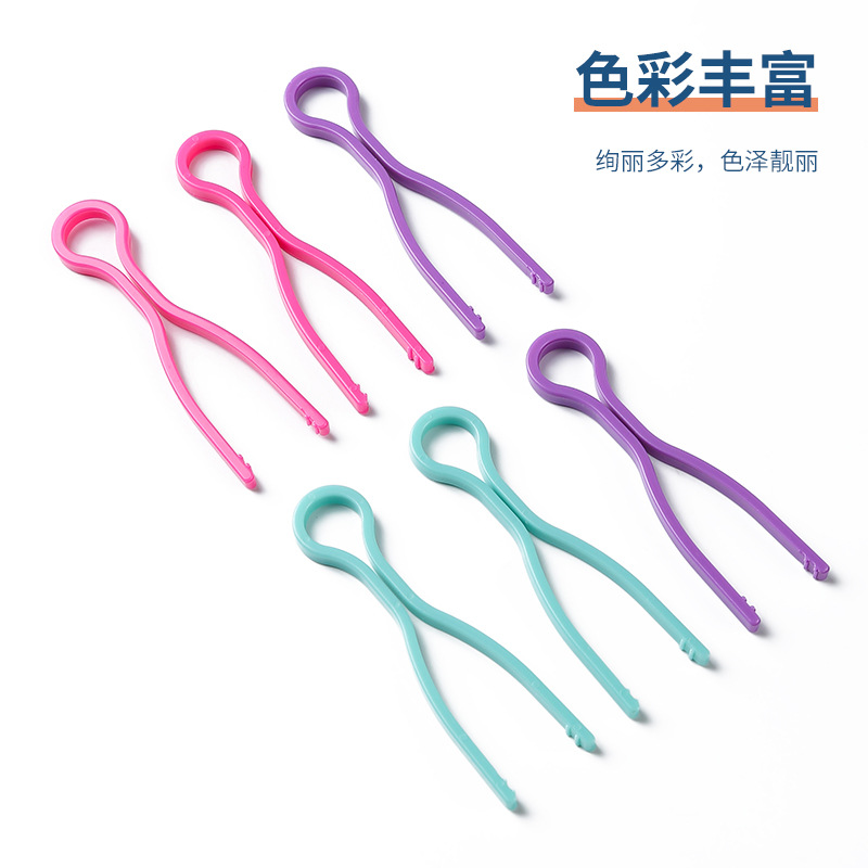 Manufacturers wholesale colorful plastic spindle clip sewing machine spool fixed clip to prevent shedding spindle head clip details Picture