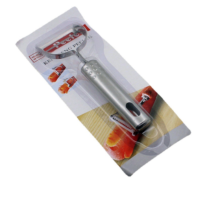 Card-mounted peeler, serrated peeler, steel-handled fruit knife, vegetable peeler, planer, kitchen peeler, 2-yuan store Application Scenario