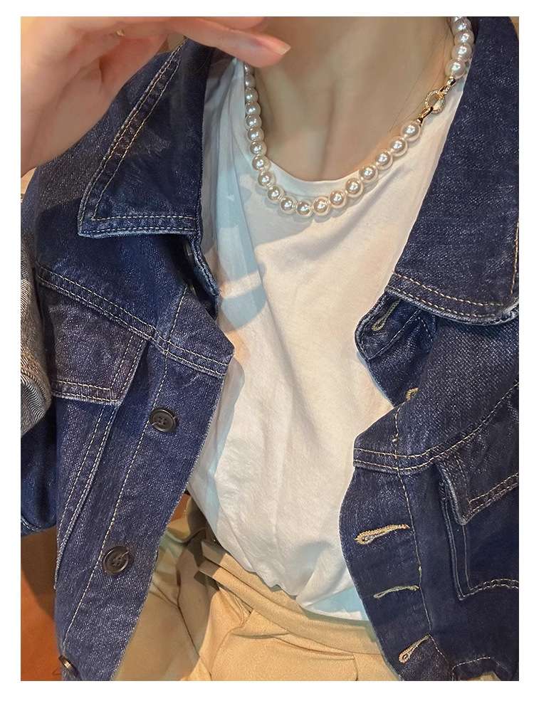 珍珠项链配饰女秋冬不掉色锁骨链轻奢小众高级感简约串珠颈链饰品详情16