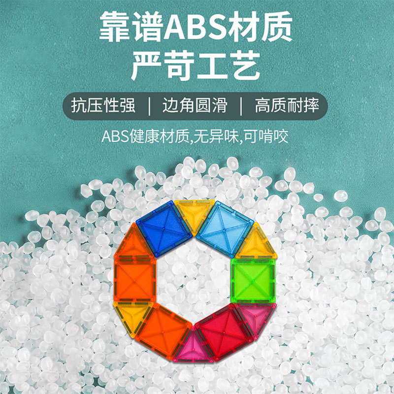 中号彩窗磁力片补充片拼图厂家定制颜色定制规格打样abs磁力片产品图