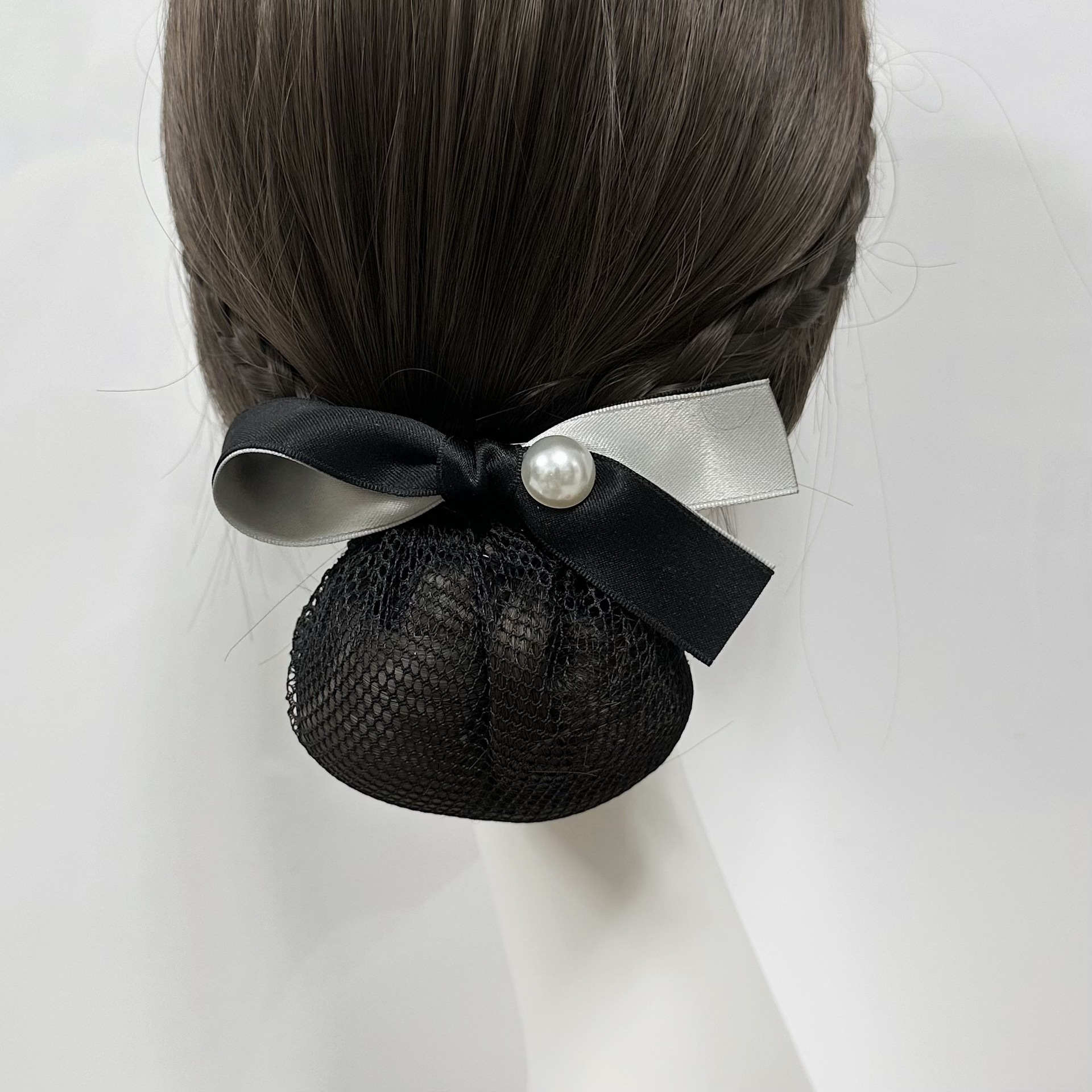 The new style of hair accessories for 2025, featuring a high-end look, is designed for women with professional updos, net pockets, nurses, flight attendants, bank updos, and hair accessories Specification image