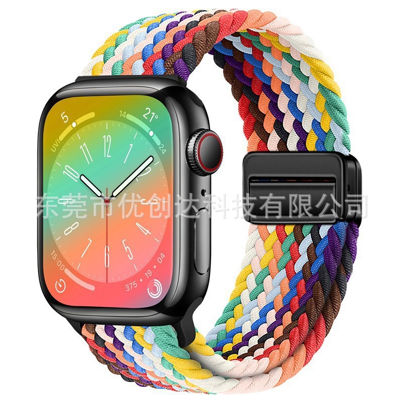 Применим нейлоновый пояс магнитного сопряжения для apple apple applewatchS10 с магнитной пряжкой для сопряжения нейлона 9876 с 3 звёздным поясом 20/22 Specification image