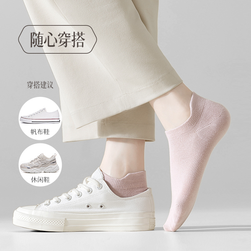 运动、休闲棉袜实物图