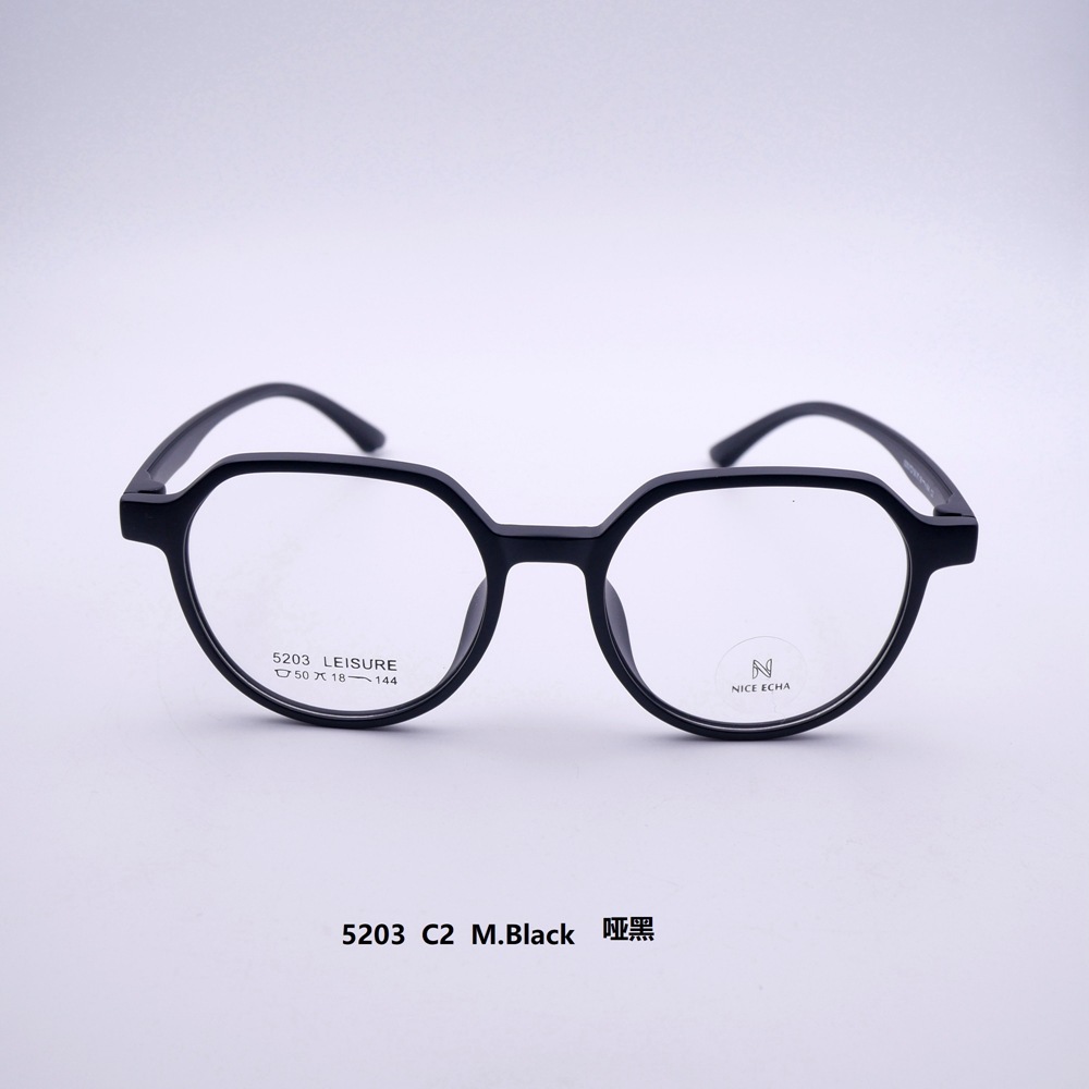 透明眼镜框TR材质复古超大镜架多边形眼镜批发详情5