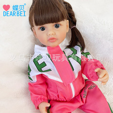 新款55cm超级仿真娃娃运动服女孩娃娃3D五官重生娃娃儿童外贸玩具