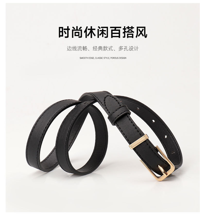 Korean InS-style belt for women, student belt, fashionable and versatile, decorated jeans, simple and casual style, thin waist belt pic 19