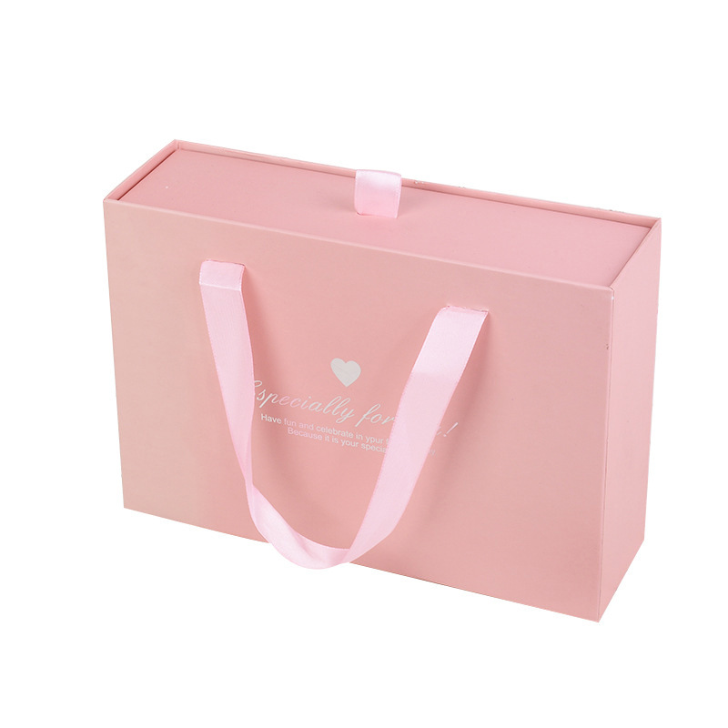 定制抽屉通用包装手提盒糖果盒粉色内衣礼品纸盒毛巾纸盒饰品盒详情图5