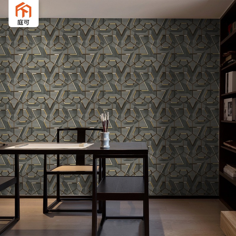 房间改造个性时尚3d立体墙贴带胶自粘防水墙纸酒店卧室壁纸批发