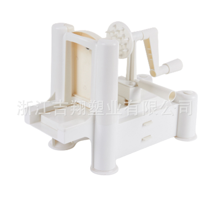 Spiral Vegetable Slicer 3 in 1 Multi-functional Vegetable Slicer Hand-cranked push-type vegetable slicer Item Picture