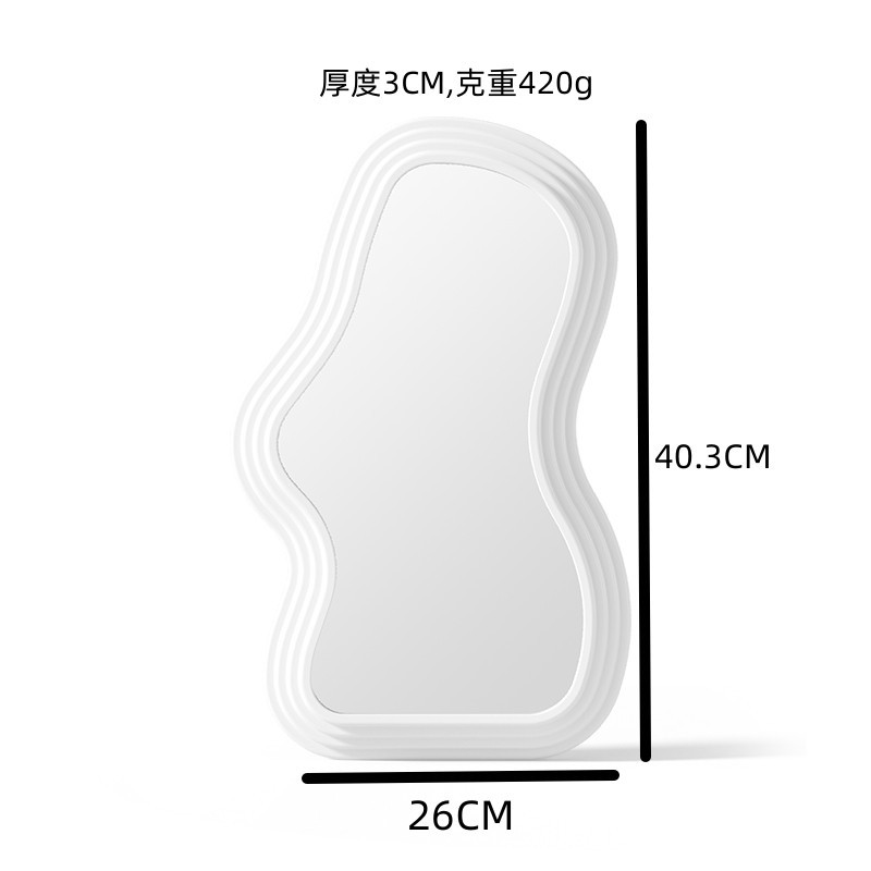 化妆镜/镜子化妆镜/镜子/化妆镜带灯/微缩镜子白底实物图