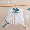 Multi-clip clothes hanger, household sock drying rack, student and children's clothes hanger, clothes hanger, dormitory sock drying rack, clothes hanger Application Scenario
