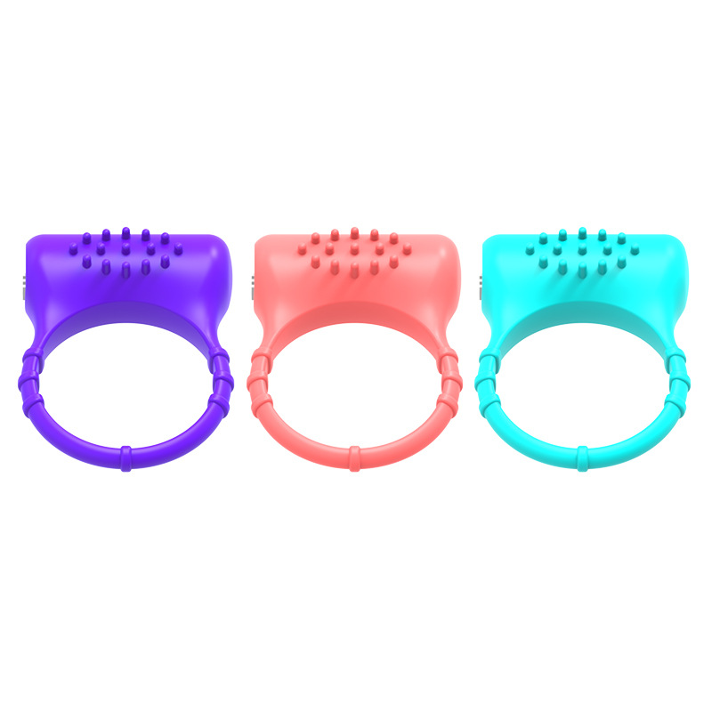 New silicone vibration ring male and female share flirting massager adult sex toys Application Scenario