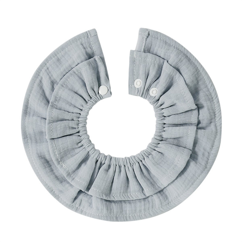 ins Baby saliva wipes, pure cotton gauze bib, 360-degree rotatable baby flower bib, anti-spitting milk details Picture