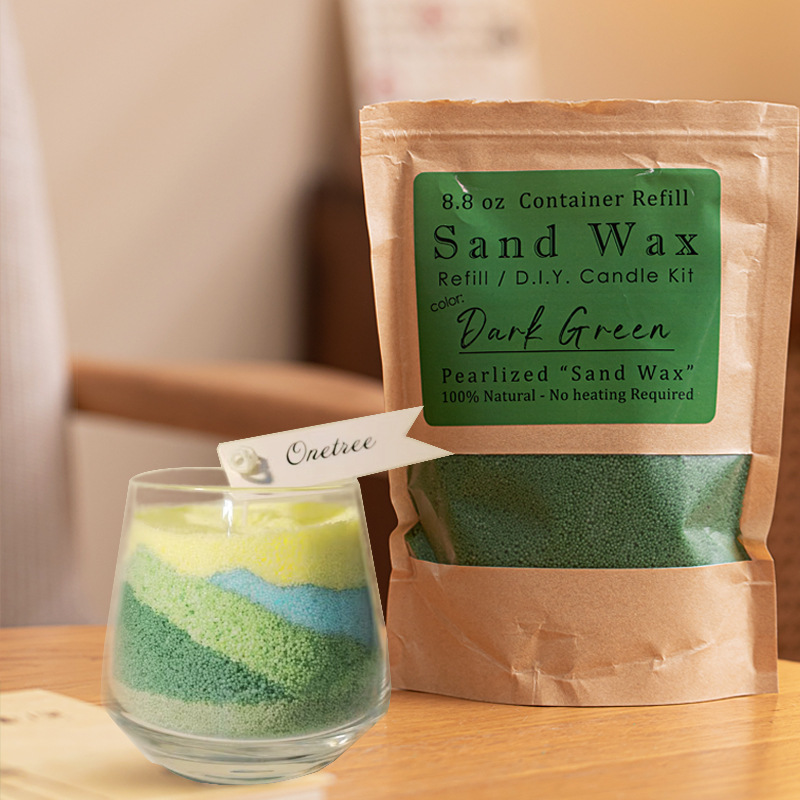 DIY香氛沙蜡沙画无香蜡烛diy手工材料包生日结婚礼物彩色颗粒批发