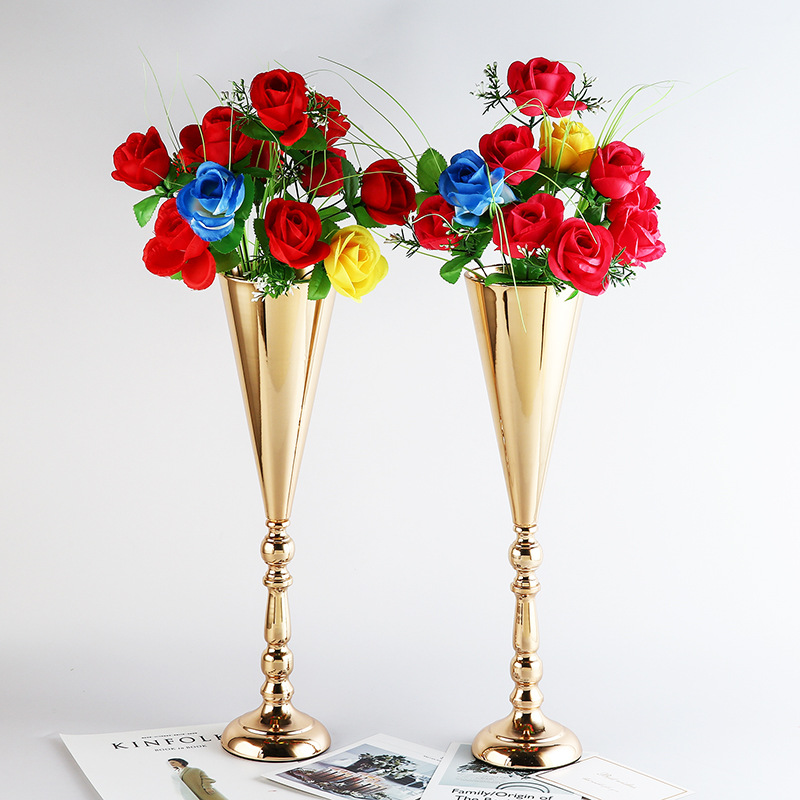 Wedding Props Road Lead Iron Wedding Scene Arrangement Flower Device Home Hotel Decoration Home Tea Table Tv Cabinet Vase