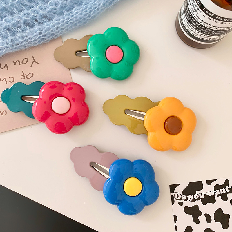 Fresh Little Hair Clip For Girls Cute Forehead Bangs Clip Headwear For Baby Girls Sweet Everything Bb Clip Hair Clip details Picture