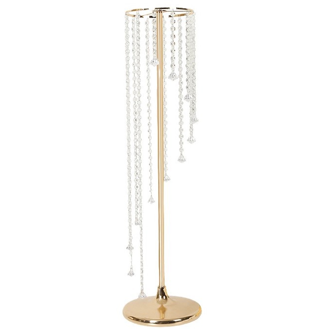 Creative European Iron Crystal Flower Rack Decoration Hotel Runway Road Guide Home Table Decoration Props Item Picture