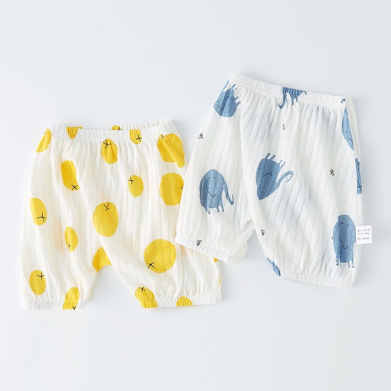 Pantalones cortos de verano slim para hombres y mujeres grandes pantalones de PP pantalones de algodón recién nacido pantalones de verano para bebés y niños Specification image