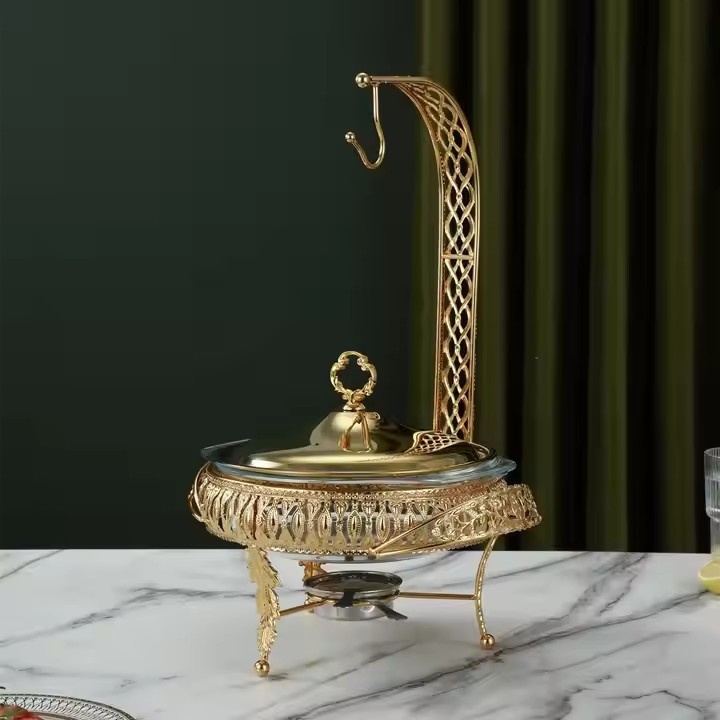 跨境自助餐布菲炉 耐高温微波炉酒精加热保温吊炉Chaffing Dishes