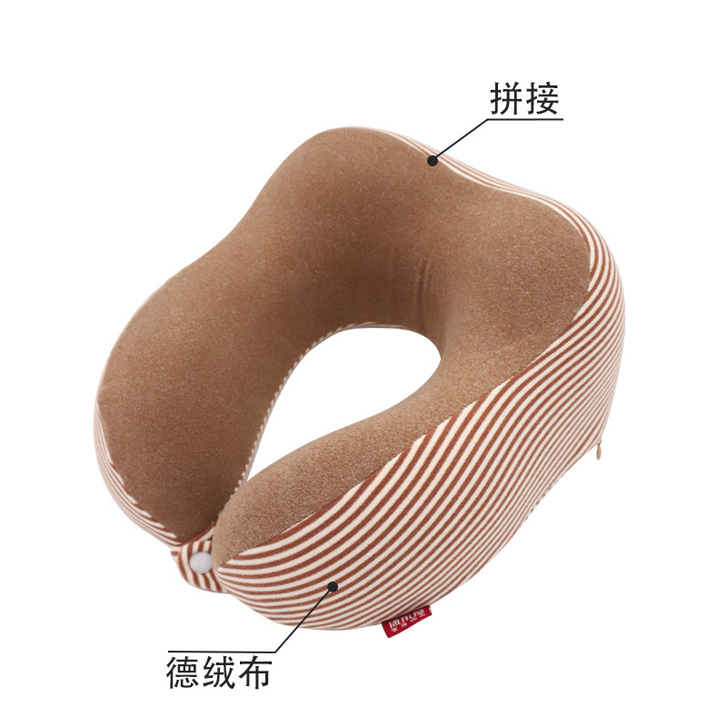 Simple German velvet neck pillow, memory foam U-shaped pillow, Recreation House travel pillow, portable neck pillow, neck pillow order details Picture