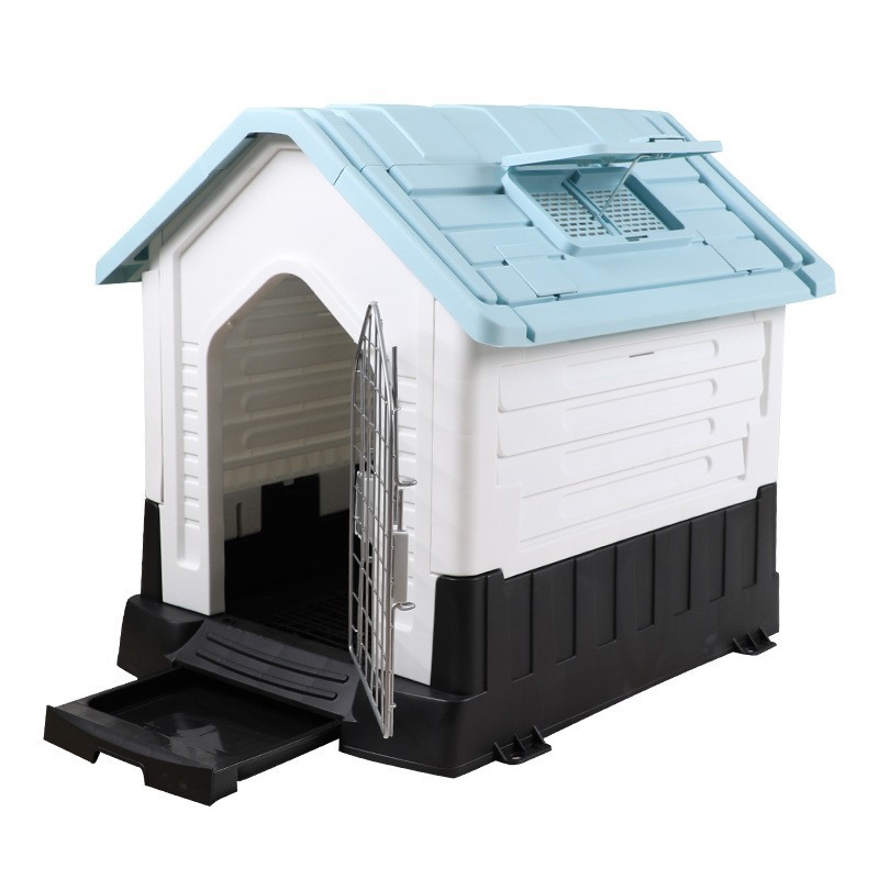 Household outdoor dog house villa with skylight, waterproof, detachable and washable, suitable for all seasons, rainproof and cold-proof, large dog house Item Picture