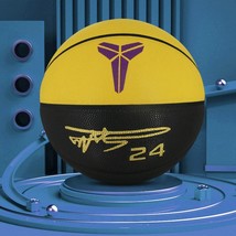 7号黑曼巴纪念款篮球批发 青少年室内外通用软皮NBA篮球