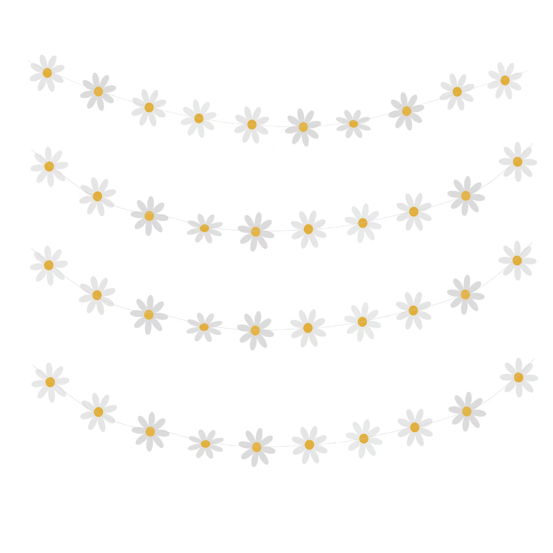 彩条/拉花/彩带/婚车/纸花装饰白底实物图