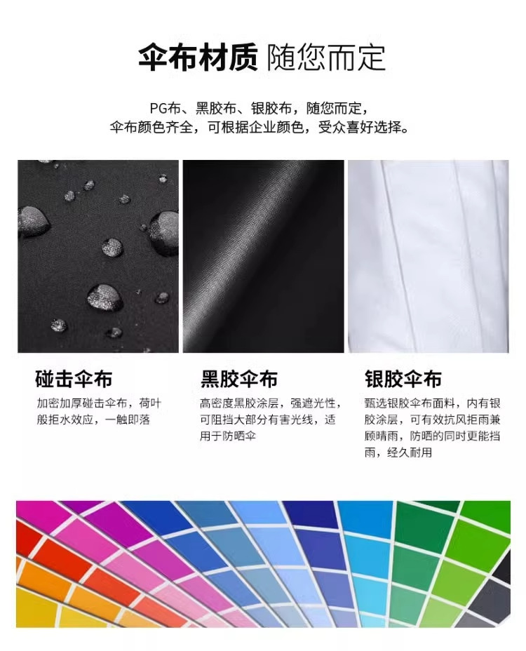 全自动雨伞定制可印logo广告伞晴雨两用批发折叠防紫外线图案定制详情8