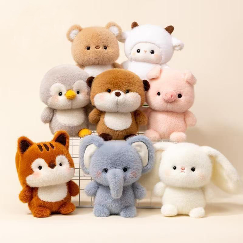 Cute plush toy doll figurines for table companions, study companions, children's birthday gifts for girls